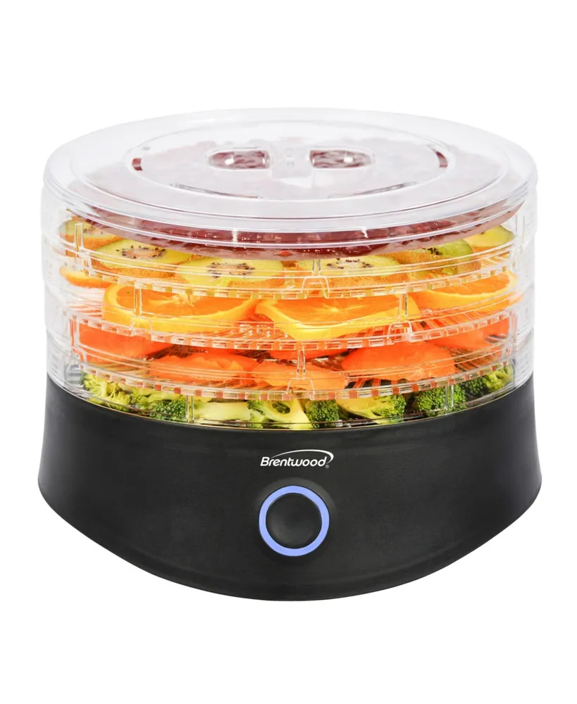 Brentwood 5 Tray Food Dehydrator in Black with Auto Shut Off