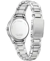 Citizen Eco-Drive Women's Crystal Stainless Steel Bracelet Watch 34mm