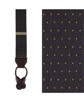 Trafalgar Men's Pan Pin Dot Elastic Suspenders
