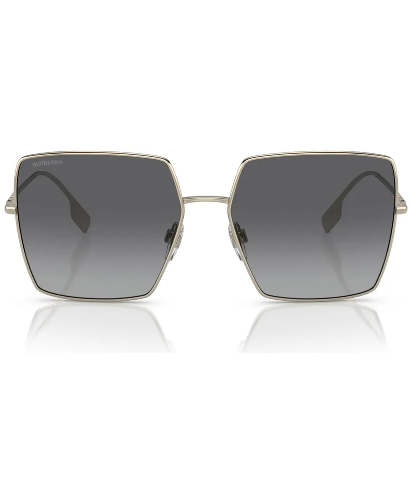 Burberry Women's Polarized Sunglasses, BE3133 Daphne - Light Gold