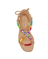 Katy Perry Women's The Halie Bead Lace-Up Sandals