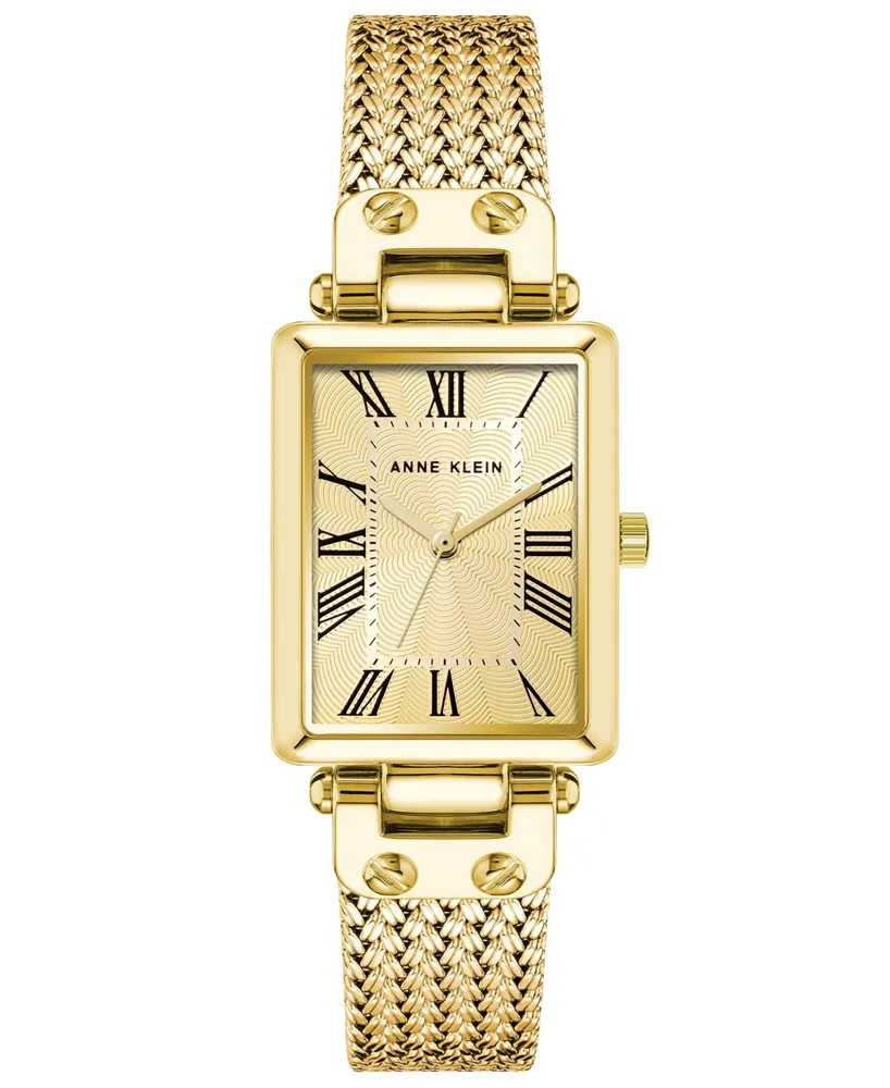 Anne Klein Women's Three Hand Quartz Gold-tone Stainless Steel Band