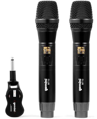 Gemini Dual Handheld Wireless Uhf Microphone System, Set of 2
