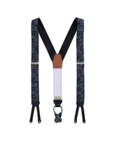 Trafalgar Men's Retro Pattern Constellations Limited Run Silk Suspenders