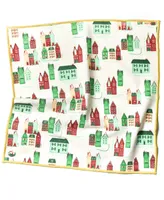 Coton Colors by Laura Johnson Flying Santa Napkin Set/4