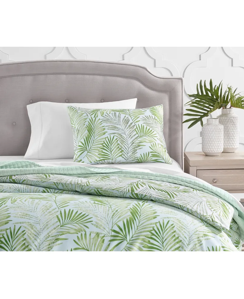 Charter Club Damask Designs Cascading Palms 300-Thread Count 3-Pc. Duvet Cover Set, Full/Queen, Created for Macy's