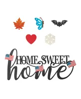 Glitzhome 24" L Metal "Home Sweet Home" Wall Decor