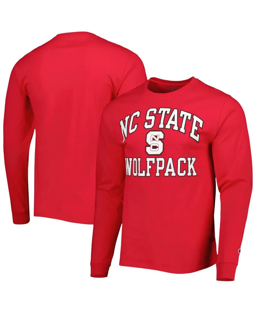 Men's Champion Red Nc State Wolfpack High Motor Long Sleeve T-shirt