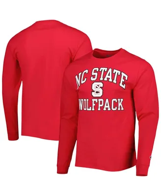 Men's Champion Red Nc State Wolfpack High Motor Long Sleeve T-shirt