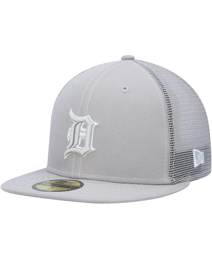 New Era Detroit Tigers Mens Grey 59FIFTY Fitted Hat