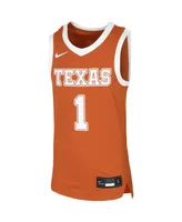 Big Boys Nike #1 Orange Texas Longhorns Replica Team Basketball Jersey