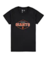 Women's Concepts Sport Black, Orange San Francisco Giants Plus Badge Sleep Set