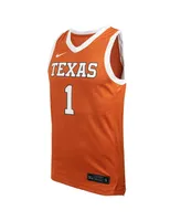 Men's and Women's Nike Texas Orange Longhorns Replica Basketball Jersey