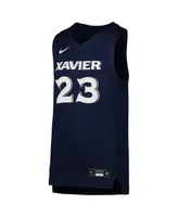 Big Boys Nike #23 Navy Xavier Musketeers Icon Replica Basketball Jersey