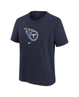 Preschool Boys and Girls Nike Navy Tennessee Titans Team Wordmark T-shirt