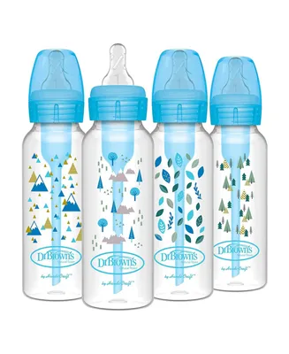 Anti-Colic Options+ Narrow Baby Bottles 8oz, 4 Pack