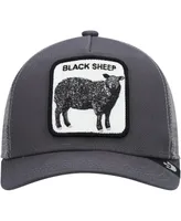 Big Boys Gray Black Sheep Trucker Adjustable Hat