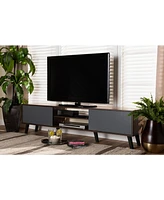 Baxton Studio Clapton Modern and Contemporary 70.9" Multi-Tone and Finished Wood Tv Stand