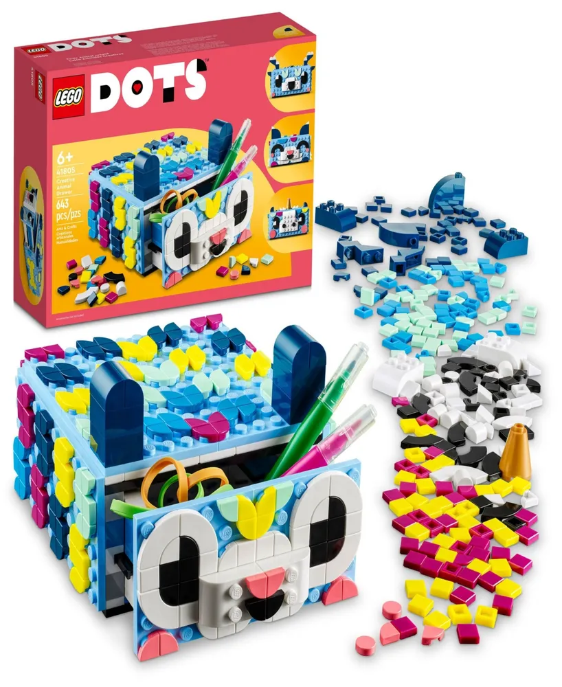 Lego Dots Creative Animal Drawer 41805 Building Set, 643 Pieces