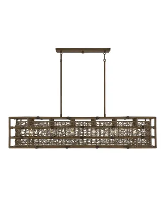 Savoy House Treviso 6-Light Linear Chandelier in Grapevine