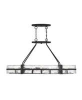 Savoy House Hudson 10-Light Oval Chandelier in Matte Black