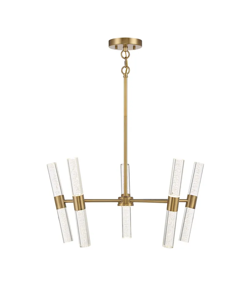 Savoy House Arlon 10-Light Led Pendant in Warm Brass