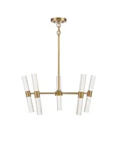 Savoy House Arlon 10-Light Led Pendant in Warm Brass