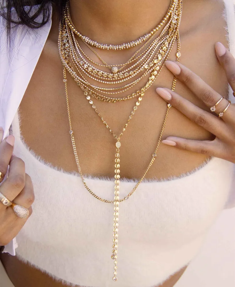 Ettika Fancy Multi-Chain Lariat Necklace