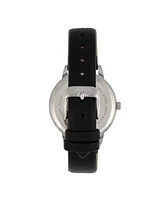 Sophie and Freda Women Vancouver Leather Watch - Black, 36mm