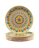 Certified International Palermo Melamine Salad Plate, Set of 6