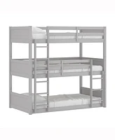 Hillsdale By Living Essentials Wood Capri Triple Bunk Bed