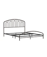 Hillsdale 44" Metal Riverbrooke Furniture Arch Scallop Queen Bed