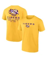 Men's Fanatics Gold Lsu Tigers Game Day 2-Hit T-shirt