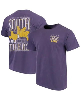 Men's Purple Lsu Tigers Welcome to the South Comfort Colors T-shirt