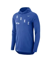 Men's Nike Royal Duke Blue Devils Team Performance Long Sleeve Hoodie T-shirt