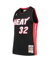 Men's and Women's Shaquille O'Neal Miami Heat Mitchell & Ness Hardwood Classics Swingman Jersey - Black