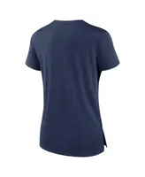 Women's Nike Navy Houston Astros Pure Pride Boxy Performance Notch Neck T-shirt