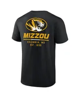 Men's Fanatics Black Missouri Tigers Game Day 2-Hit T-shirt