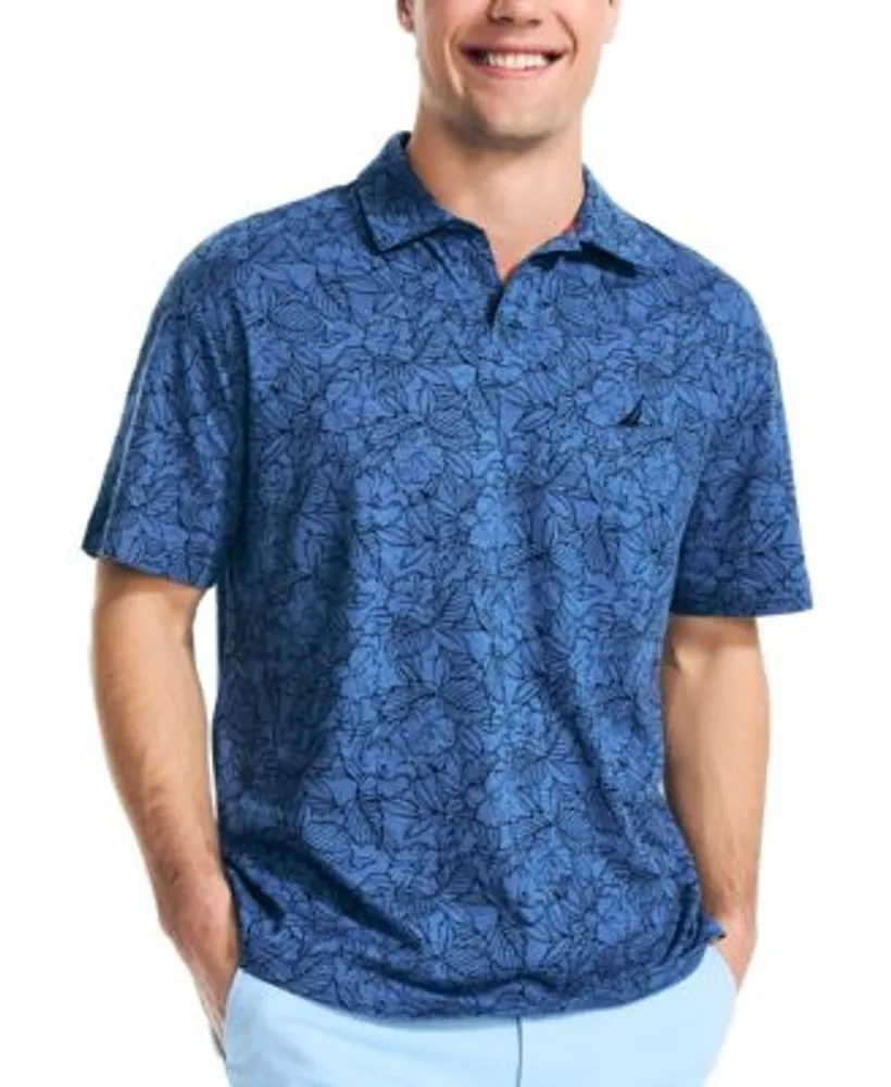 Nautica Mens Sustainably Crafted Hemp Blend Polo Collection