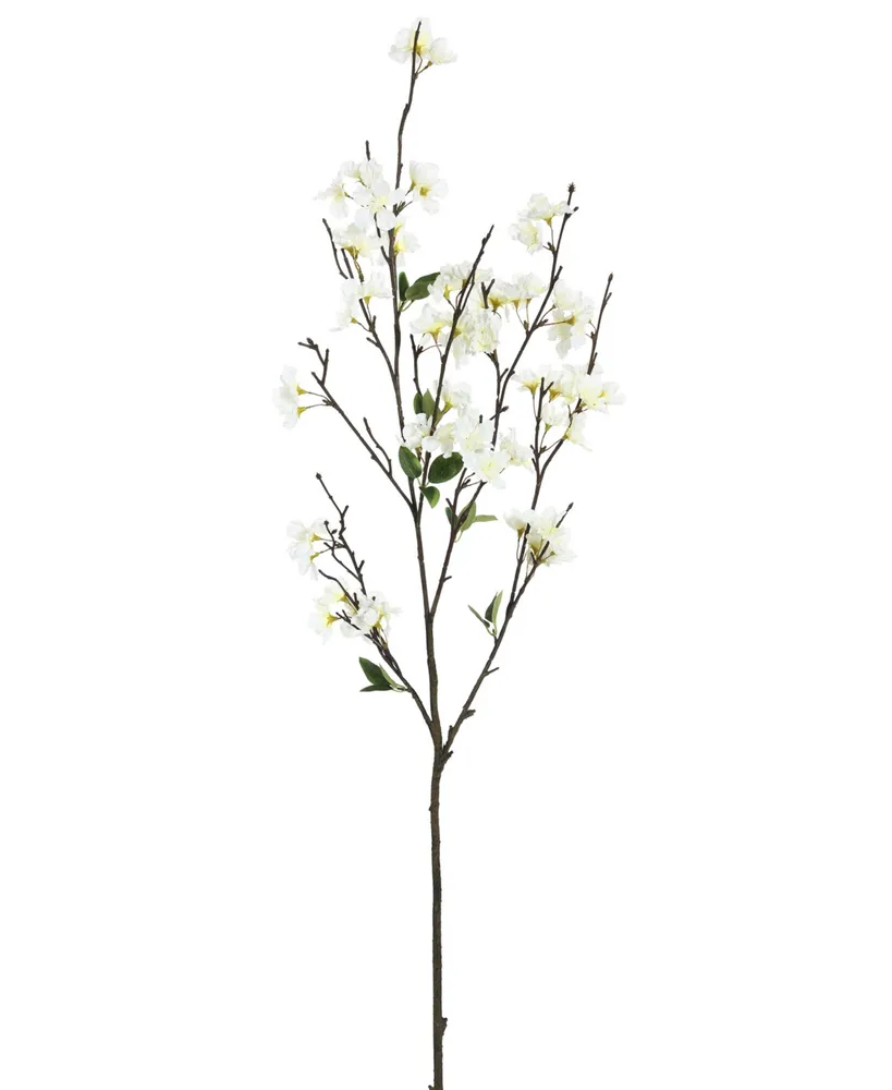 Vickerman 40" Artificial White Cherry Blossom Spray, 3 per Pack