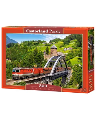 Castorland Train on the Bridge Jigsaw Puzzle Set, 500 Piece