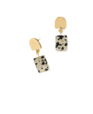 Dome + Dalmatian Jasper Earrings
