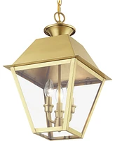 Livex 3 Light Outdoor Large Pendant Lantern