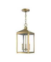 Livex Nyack 3 Light Outdoor Pendant Lantern