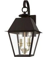 Livex Wentworth 2 Light Outdoor Medium Wall Lantern