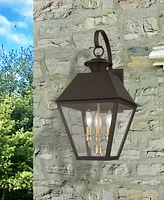 Livex Wentworth 3 Light Outdoor Large Wall Lantern