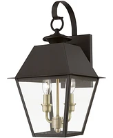 Livex Wentworth 2 Light Outdoor Medium Wall Lantern