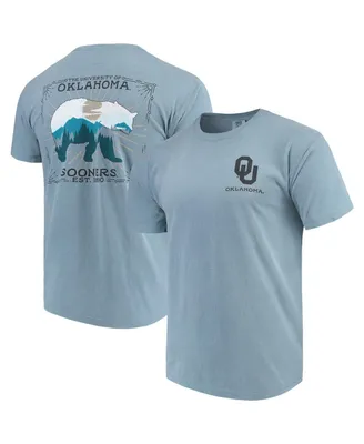 Men's Blue Oklahoma Sooners State Scenery Comfort Colors T-shirt