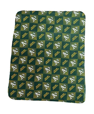 Oakland Athletics 60'' x 50'' Repeating Pattern Fleece Throw Blanket