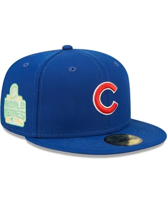 Men's New Era Royal Chicago Cubs 2016 World Series Champions Citrus Pop Uv 59FIFTY Fitted Hat